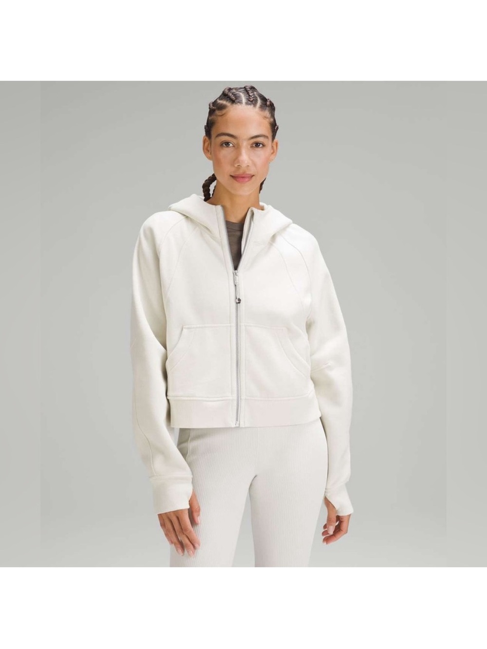 lululemon athletica Oversized Scuba Full-Zip Hoodie in Bone NWOT